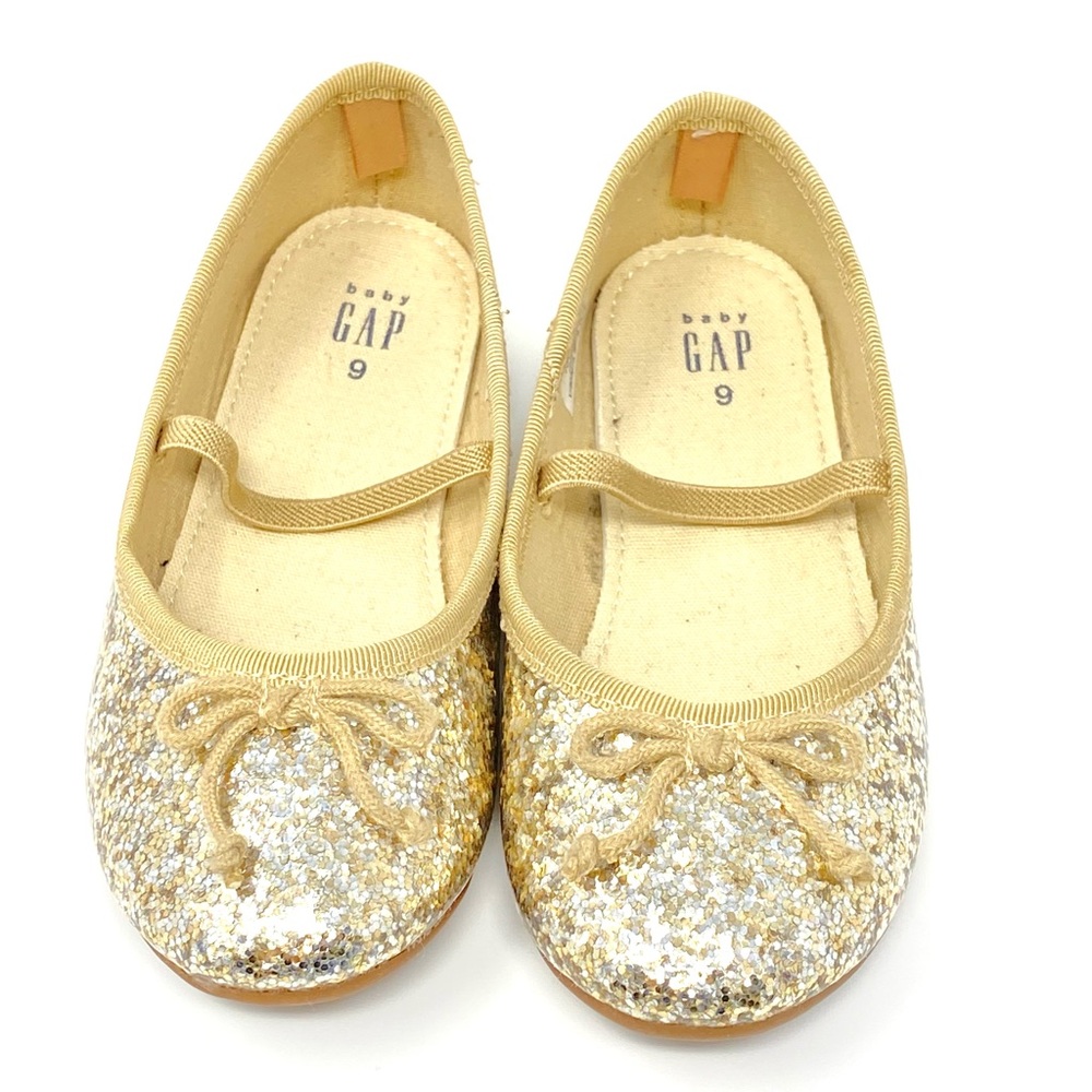 Gap - Gold Sparkly Ballet Flats. Size:9